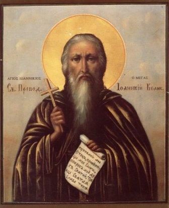 Icoana Sf. Cuv. Ioanichie cel Mare